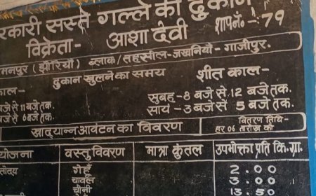 गाजीपुर न्यूज़: गरीबों के खाद्यान्न पर डाका- अवैध रूप से बट रहा पैसा और सप्लाई इंस्पेक्टर की उदासीनता। 