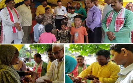 हरदोई न्यूज़: राष्ट्रीय स्वयंसेवक संघ ने विमुक्त समाज के बीच मनाया रक्षाबंधन। 