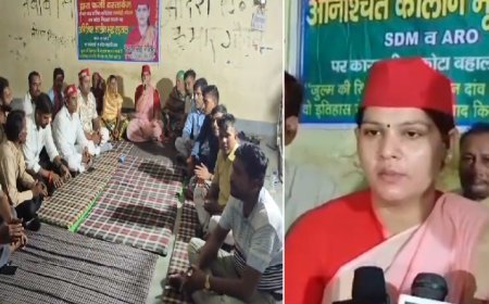 कानपुर न्यूज़: भ्रष्टाचार में संलिप्त अधिकारियों पर मुकदमा दर्ज करने की मांग, अनिश्चितकालीन भूख हड़ताल पर बैठी सपा नेत्री रचना सिंह। 