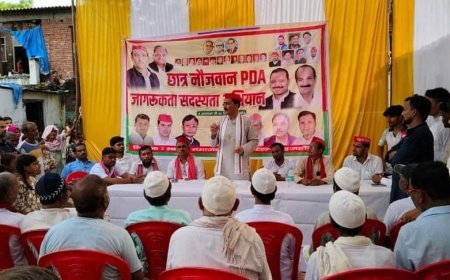 शाहजहाँपुर न्यूज़: सपाईयों ने घर घर जाकर दिलाई सपा की सदस्यता। 