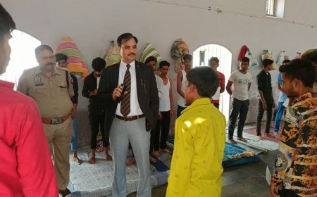 हरदोई न्यूज़: अपर जिला जज ने किया जिला कारागार का निरीक्षण। 