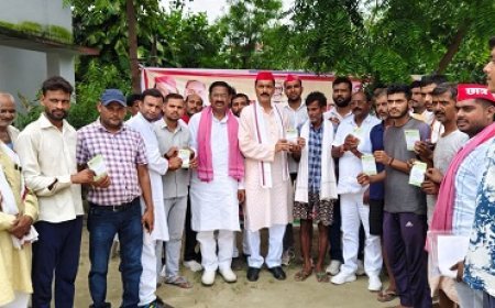 शाहजहांपुर: 16वें दिन भी जारी रहा सपाइयों का सदस्यता अभियान