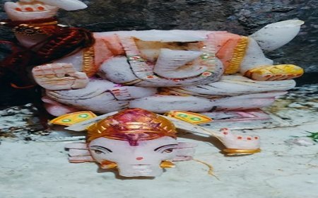 शरारती तत्वों ने शिव मंदिर में भगवान श्री गणेश की मूर्ति को किया खंडित