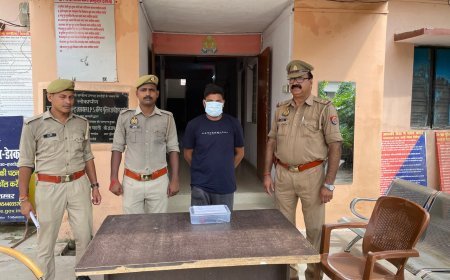 हरदोई: मारपीट करने के मामले में आरोपी को अवैध तमंचे सहित पकड़ा