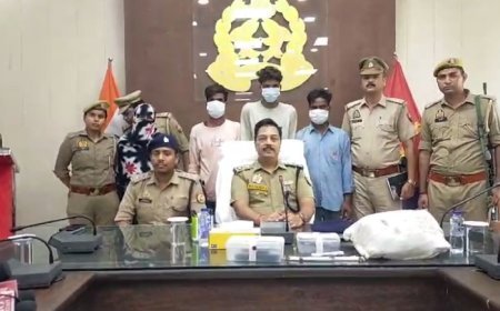 बिजनौर आईएनए न्यूज़: पत्नी ने प्रेमी के साथ मिलकर अपने पति की 1 लाख की सुपारी देकर कराई हत्या, पत्नी सहित 4 गिरफ्तार।