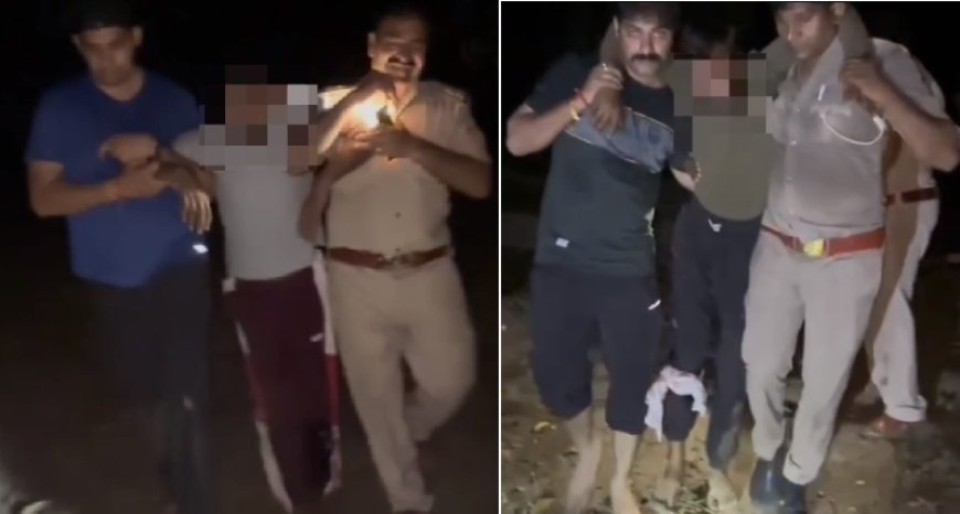 बिजनौर न्यूज़: गोकशी करने वाले बदमाशों के साथ पुलिस की मुठभेड़, दो बदमाशों को दबोचा। 