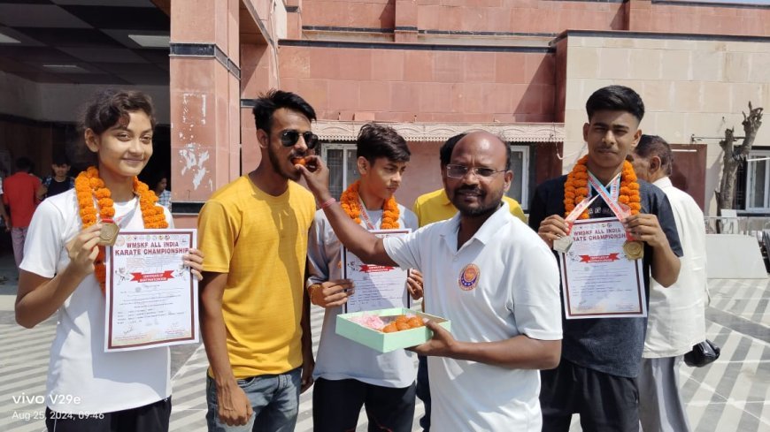 पदक विजेताओं का एसोसिएशन ने किया स्वागत