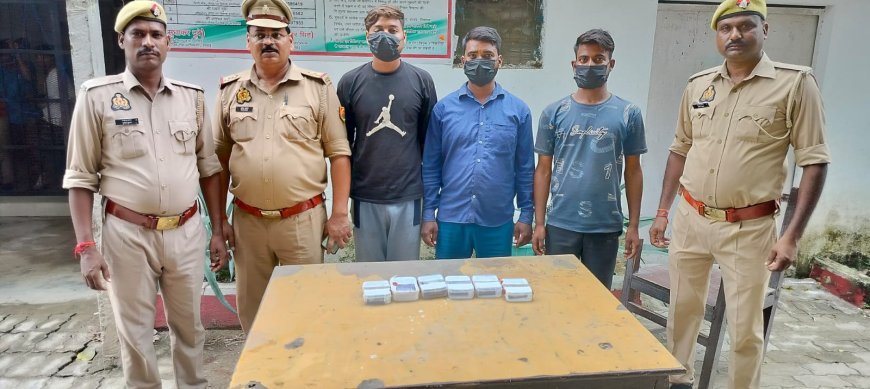 हरदोई: चोरी की घटना में शामिल 3 जेबकतरों को पुलिस ने पकड़ा