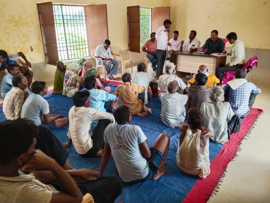 हरदोई आईएनए न्यूज़: ग्राम चौपाल की बैठक संपन्न। 