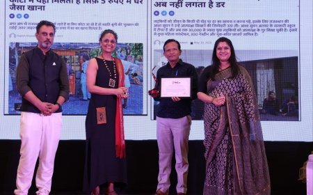 भरतपुर आईएनए न्यूज़: स्वतंत्र पत्रकार खण्डेलवाल को लाडली मीडिया अवॉर्ड से सम्मानित किया गया।