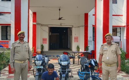 Ballia: पुलिस ने बी- क्लास हिस्ट्रीशीटर को किया गिरफ्तार