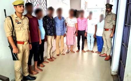 Hardoi: बड़ी कार्रवाई- अवैध वसूली व जान से मारने की धमकी देने के मामले में 8 गिरफ्तार