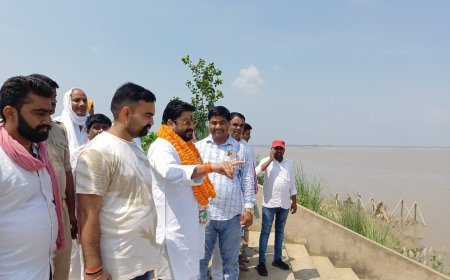 Ghazipur News: सदर विधायक जयकिशन साहू ने श्री शिवपूजन बाबा दिव्यलोक आश्रम में किया भूमि पूजन। 