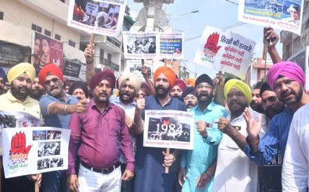 Kanpur News: सिख वेलफेयर सोसाइटी ने राहुल गांधी के बयान पर किया विरोध प्रदर्शन। 