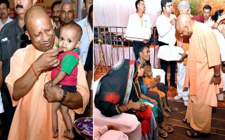 सीएम योगी ने बहराइच में मानव-वन्यजीव संघर्ष से प्रभावित परिवार वालों से की मुलाकात, घायलों का जाना हालचाल ।