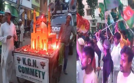 Ballia News: जश्ने ईद मिलादुन्नबी,यौमें पैदाइश मोहम्मद सल्लल्लाहु अलैहि वसल्लम हर्ष उल्लास के साथ मनाया गया और जुलूस ने नगर मे किया भ्रमण। 