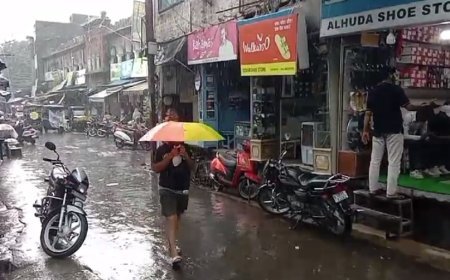 Sambhal News: दोपहर बाद हुई झमाझम बारिश तो गर्मी से मिली राहत। 