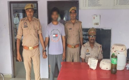 Hathras News: दो किग्रा यूरिया के और पंद्रह लीटर अपमिश्रित देशी शराब सहित गिरफ्तार।