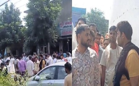 Saharanpur News: होटल की आड़ मे अवैध धंधे का आरोप लगाते हुए कस्बे के लोगो का हंगामा।