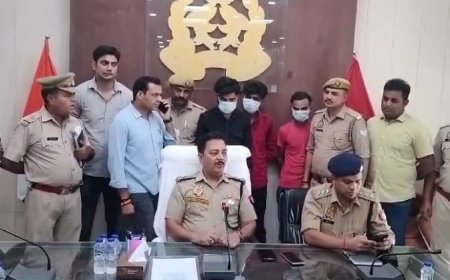 Bijnor News: तीन शातिर बाइक चोर गिरफ्तार। 