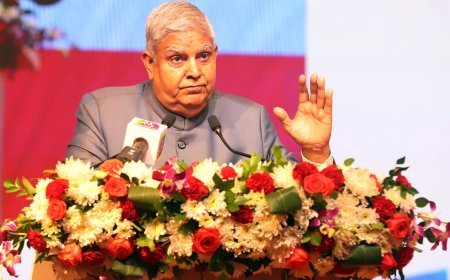 Law and order defines democracy and UP CM Yogi Adityanath defines law and order: Vice President