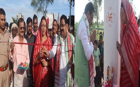 Hardoi News: अमर शहीद वीर सैनिक जैराम धोबी की स्मृति मे स्मृति द्वार का जिला पंचायत अध्यक्ष ने किया लोकार्पण। 