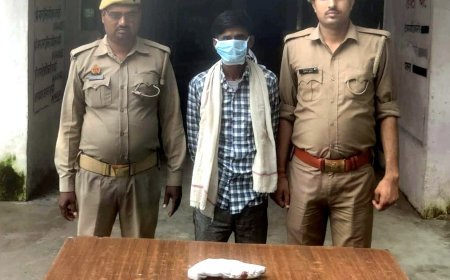 Hardoi: फायर करने के मामले में अवैध तमंचे सहित 1 गिरफ्तार