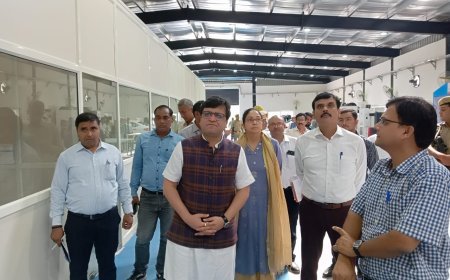 Hardoi: राज्यमंत्री स्वतंत्र प्रभार नितिन अग्रवाल ने किया टाटा वर्कशॉप का निरीक्षण