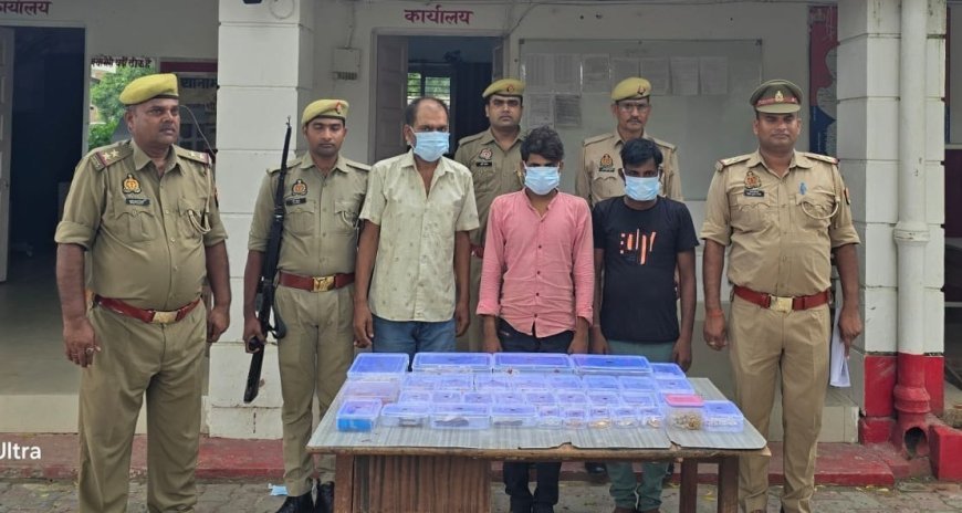 हरदोई: पिहानी व मझिला पुलिस की संयुक्त कार्रवाई में पकड़े गए शातिर चोर, भारी मात्रा में बरामदगी