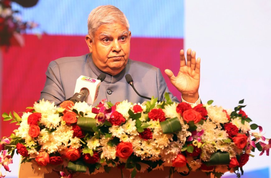 Law and order defines democracy and UP CM Yogi Adityanath defines law and order: Vice President