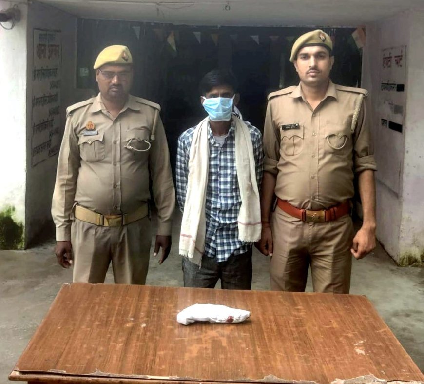 Hardoi: फायर करने के मामले में अवैध तमंचे सहित 1 गिरफ्तार