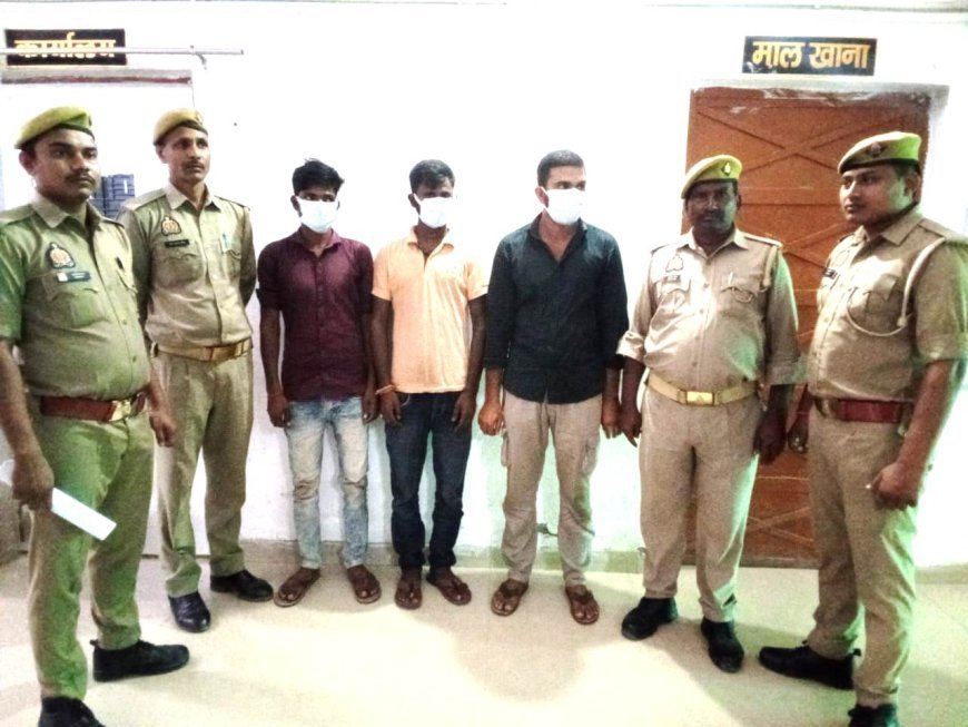 Hardoi: 4 बाइकों के साथ 3 शातिर गिरफ्तार
