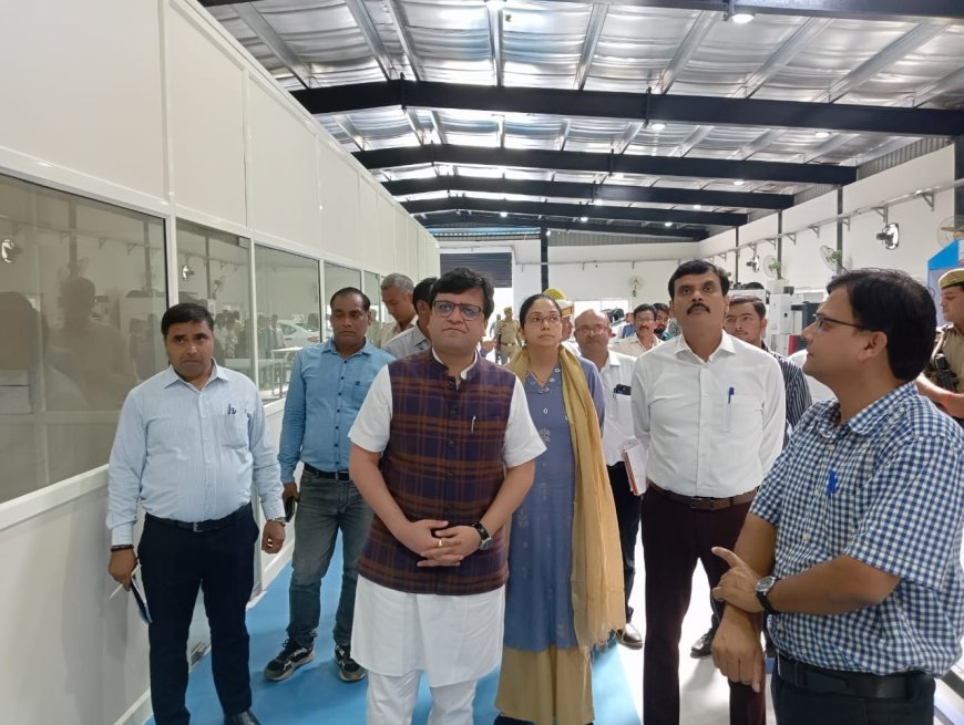 Hardoi: राज्यमंत्री स्वतंत्र प्रभार नितिन अग्रवाल ने किया टाटा वर्कशॉप का निरीक्षण