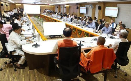 Chief Minister Yogi Adityanath unveils Mahakumbh 2025 logo in Prayagraj