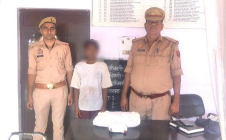 Hathras News: शातिर गांजा तस्कर जतुआ दबोचा डेढ किग्रा से अधिक गांजा बरामद। 