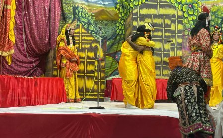 देवबंद रामलीला: राम-भरत मिलाप देख भावुक हुए दर्शक, भक्ति रस की धार बही