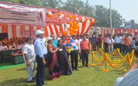 Hathras: केएल जैन में हुई जनपदीय माध्यमिक विद्यालय एथलीट एथलेटिक्स प्रतियोगितायें