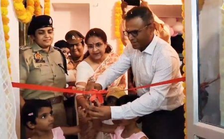 Kanpur News: महिला पुलिसकर्मियों की ड्यूटी हुई आसान- मिशन शक्ति फेज 5 के तहत किलकारी हाउस का हुआ शुभारंभ। 