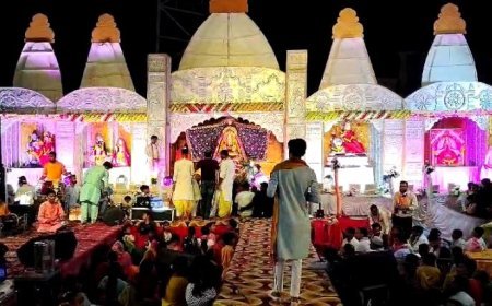 Hardoi: श्री श्याम बाबा भजन संध्या कार्यक्रम का भव्यता से आयोजन, झांकियों के मंचन दर्शक मोहित हुए