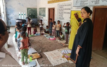 Hardoi News: कम्पोजिट विद्यालय में मुख्य विकास अधिकारी को मिली कई खामियाँ, जताई नाराजगी, जल्द कमियों को दूर करने के निर्देश।  