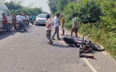 Sitapur News: दो बाइकों की आपस मे भिड़ंत, दोनों बाइक सवारों की मौत