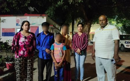 Hardoi News: घर से बिना बताए आत्महत्या करने निकली 12 साल की बच्ची को पुलिस ने परिजनों को सौंपा