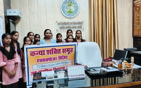 Hardoi News: एक्सपोजर विजिट में छात्राओं ने किया तहसील भ्रमण, छात्राओं को विभिन्न राजस्व एवं प्रशासनिक क्रिया कलापों की दी गई जानकारी। 
