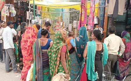 Hardoi News: धनतेरस पर सजीं दुकानें, बाजारों की रौनक बढ़ी, खरीदारों ने जमकर ख़रीदा सामान