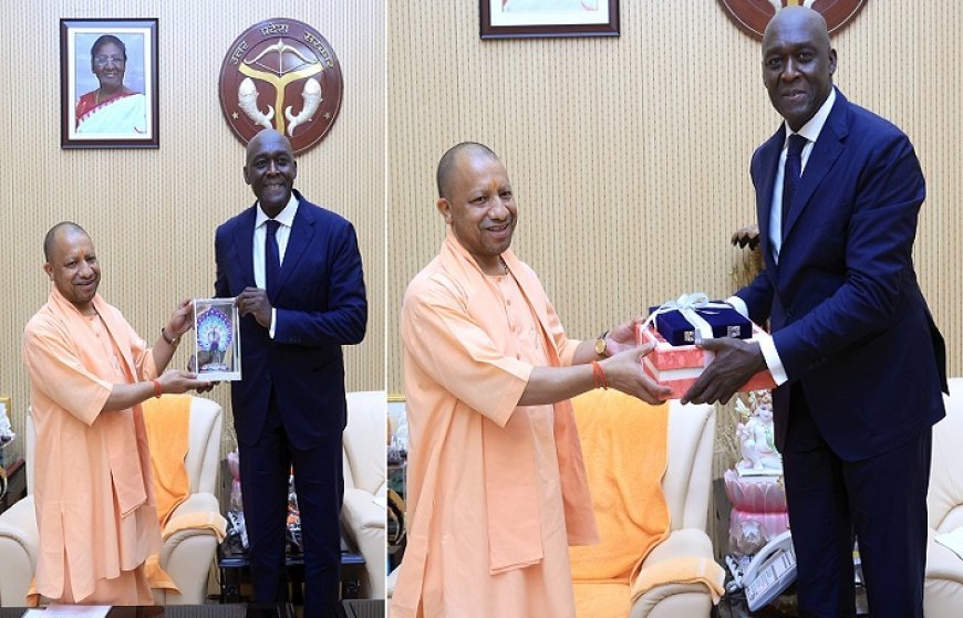 IFC's Global MD Makhtar Diop pays courtesy visit to Chief Minister Yogi Adityanath at his official residence  