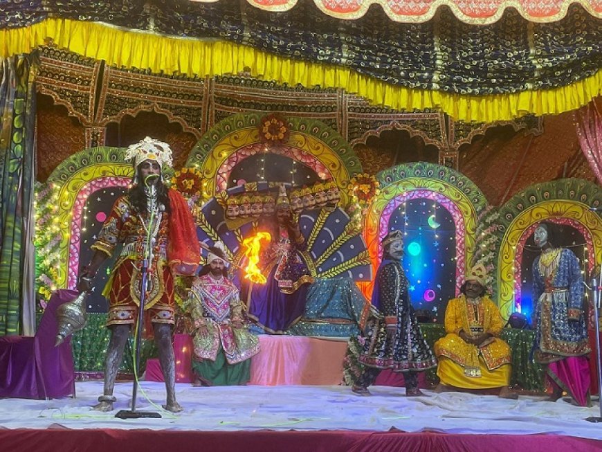 Deoband News: लंका दहन व अशोक वाटिका का दर्शकों ने उठाया आनंद। 