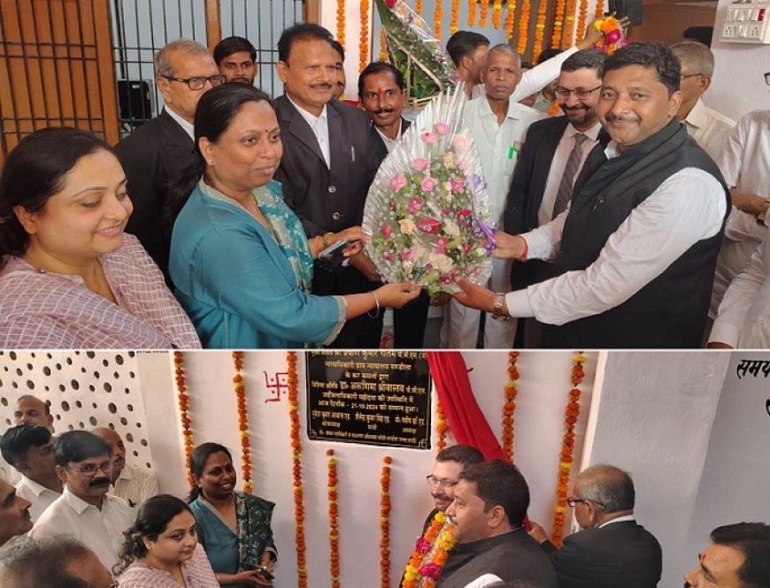 Hardoi News: तहसील परिसर में कंप्यूटर कक्ष का किया गया शुभारंभ। 