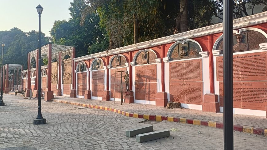 Maha Kumbh -2025: The 108-meter-long memorial, dedicated to 29 unsung martyrs, is likely to be inaugurated soon