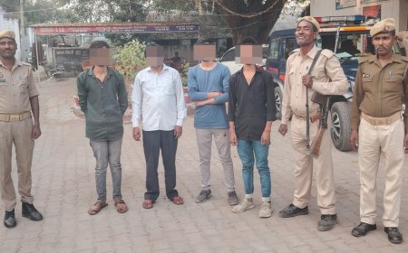 Hardoi News: पटाखे जलाने को लेकर गाली गलौज व मारपीट, 4 गिरफ्तार