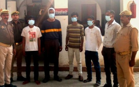 Hardoi News: मारपीट व अभद्रता करने के मामले में 5 गिरफ्तार